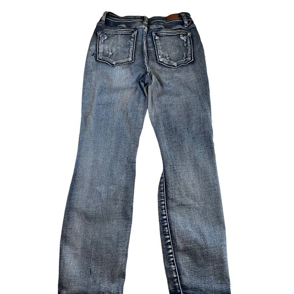 Judy Blue Boyfriend Fit 5|27 Distressed Jeans Style #JB82284MD - Picture 6 of 9